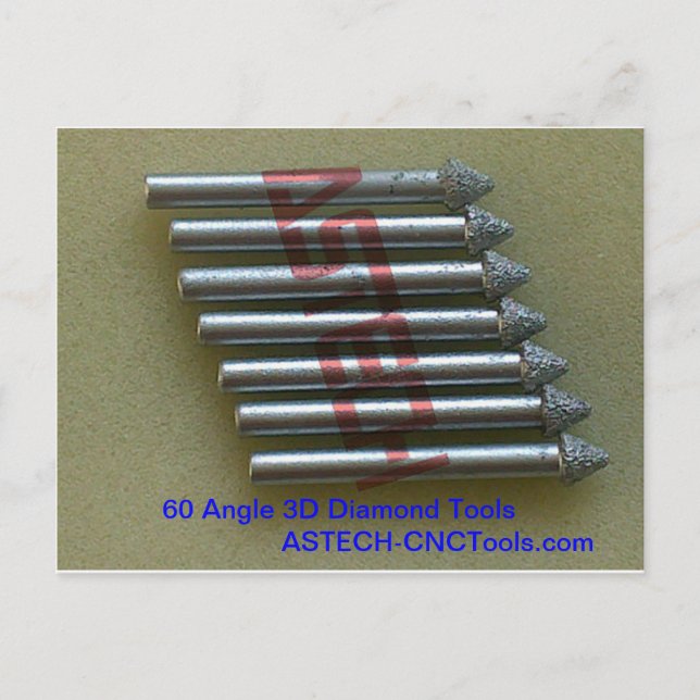 Postal Bits de enrutador CNC para la bella grabación en p (Anverso)