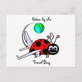 Postal Bitten By The Travel Bug - Avión Ladybug