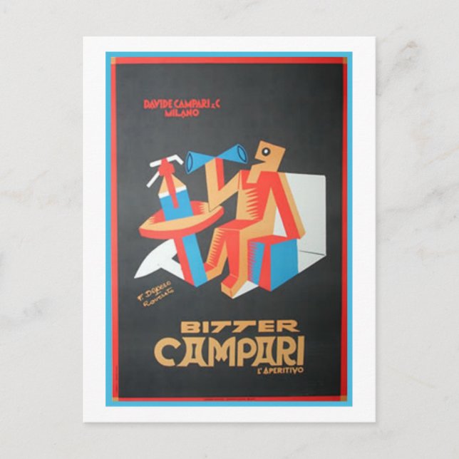 Postal Bitter Campari (Anverso)