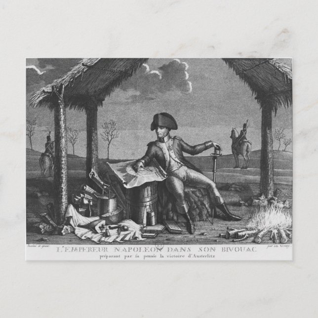 Postal Bivouac del emperador Napoleón I (Anverso)