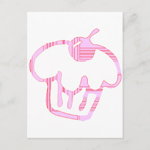 Postal bizcocho rosa