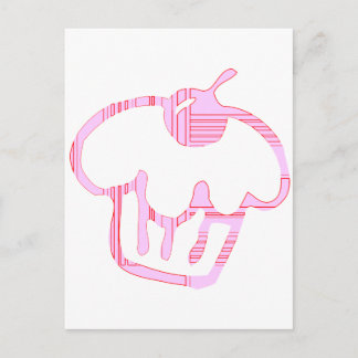 Postal bizcocho rosa