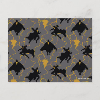 Postal Black Adam Lightning Silhouette Pattern