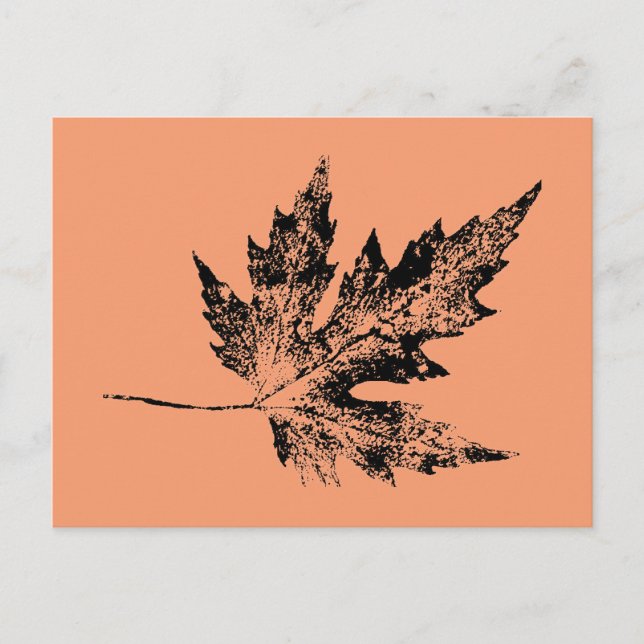 Postal "Black and Peach Maple" (Anverso)