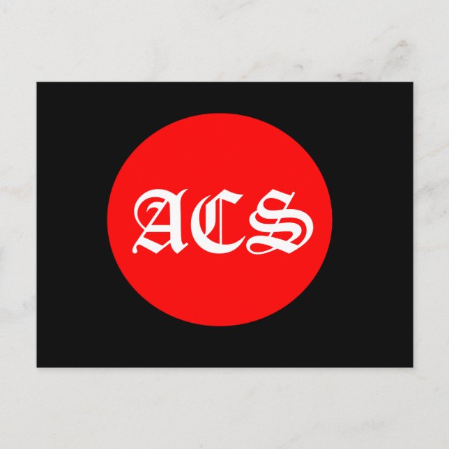 postal Black and Red Circle (Anverso)