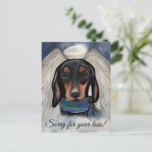 Postal Black and Tan Dachshund
