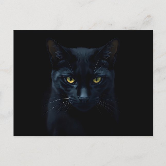 Postal Black Cat (Anverso)