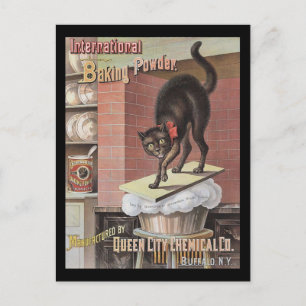 Postal Black Cat Baking Soda Buffalo New York