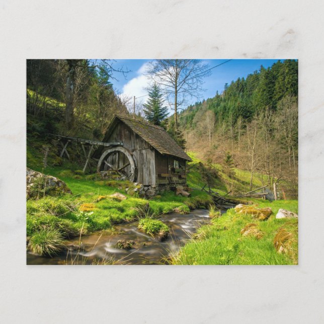 Postal Black Forest Grist Mill Alemania (Anverso)