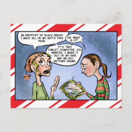 Postal Black Friday Protesta Regalo Casero Saludo