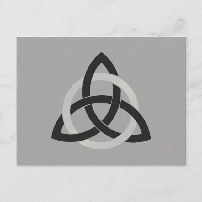 Postal Black Gray Trinity Knot Celtic (Anverso)