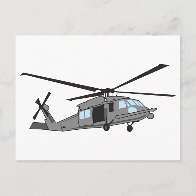 Postal Black Hawk Helicopter (Anverso)