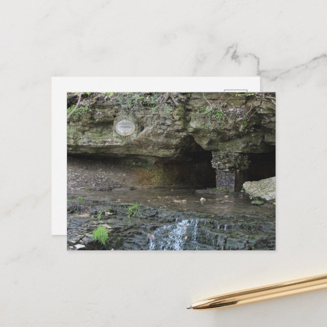 Postal Black Hawk Springs Burlington, Iowa (Anverso/Reverso In Situ)