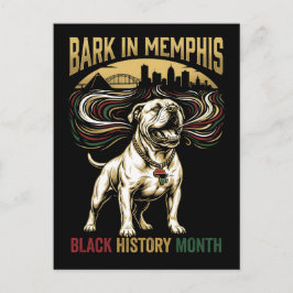 Postal Black History Month American Bulldog Cultural Art