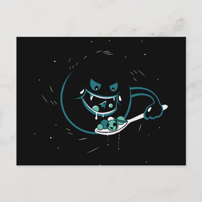 Postal Black Hole Devours (Anverso)