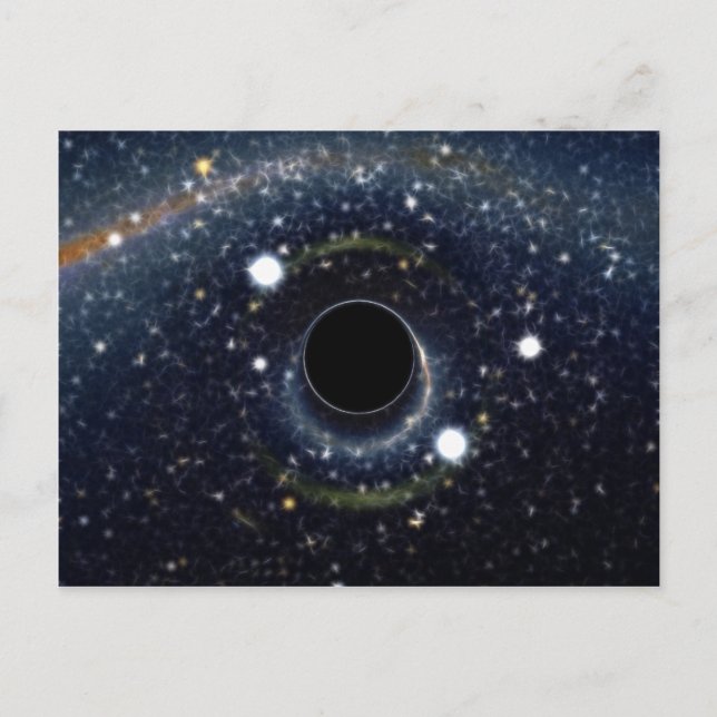 Postal Black Hole Einstein Ring NASA (Anverso)