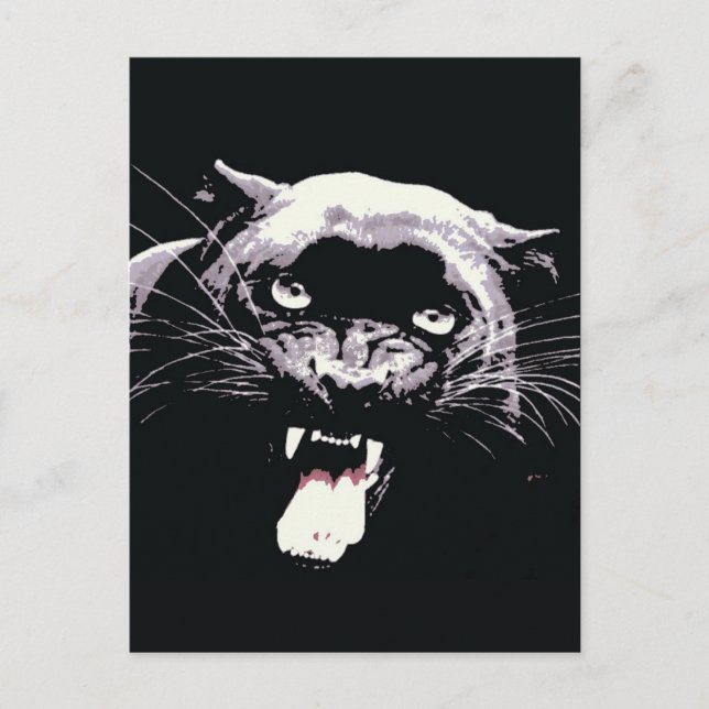 Postal Black Jaguar Panther (Anverso)