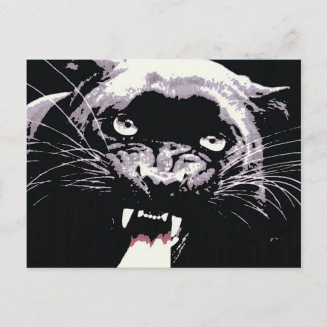 Postal Black Jaguar Panther (Anverso)