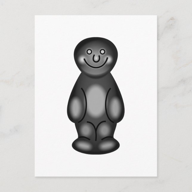 Postal Black Jelly Baby (Anverso)