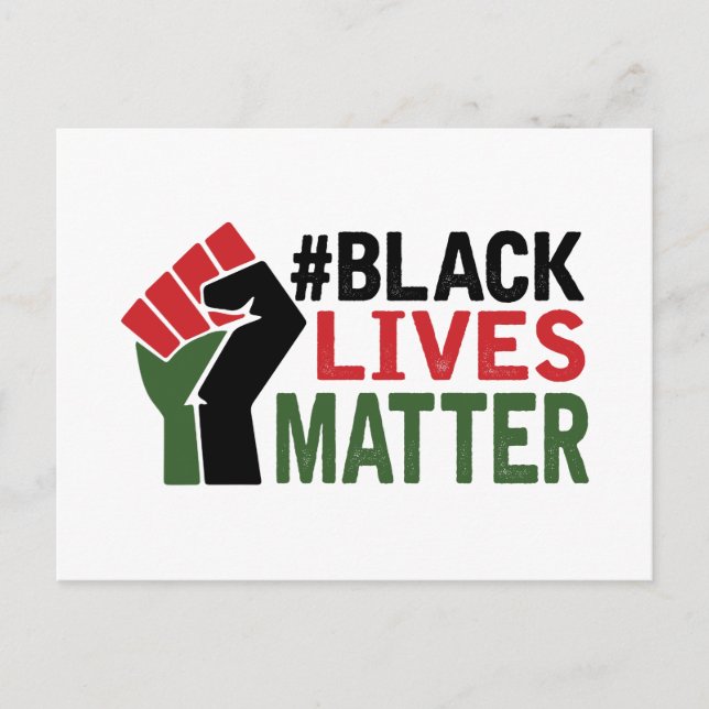 Postal #Black Lives Matter (Anverso)