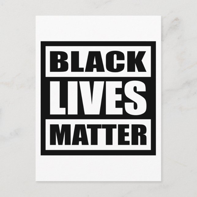 Postal Black Lives Matter, Black History Month, Equality (Anverso)
