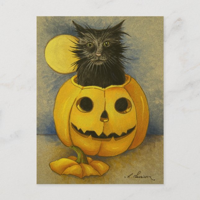 Postal Black Magic Kitty 4919 (Anverso)