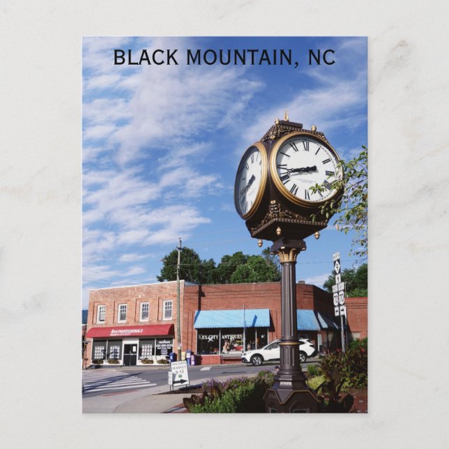 Postal Black Mountain North Carolina Travel Photo (Anverso)
