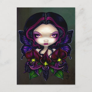 Postal "Black Orchid Fairy"