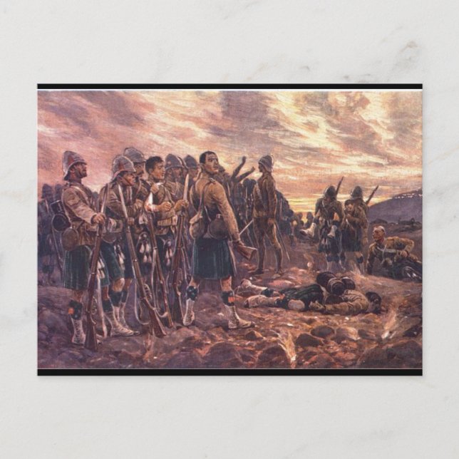 Postal Black Watch en Magersfontein (Anverso)