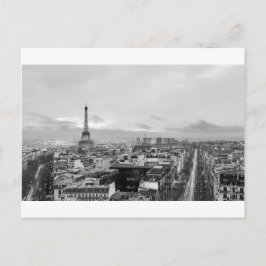 Postal Black&White: Eiffel Tower, París, Francia