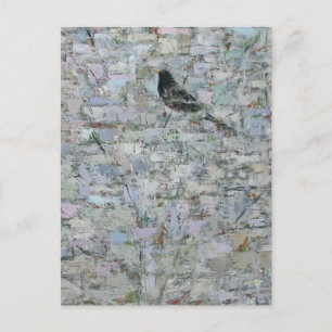 Postal Blackbird en el árbol 2012