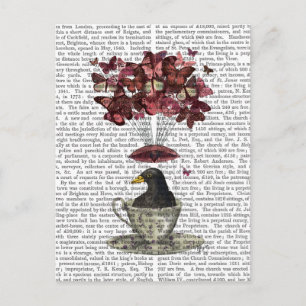 Postal Blackbird En Teacup