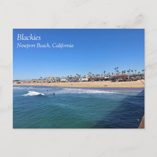 Postal Blackies, Newport Beach, California (Anverso)