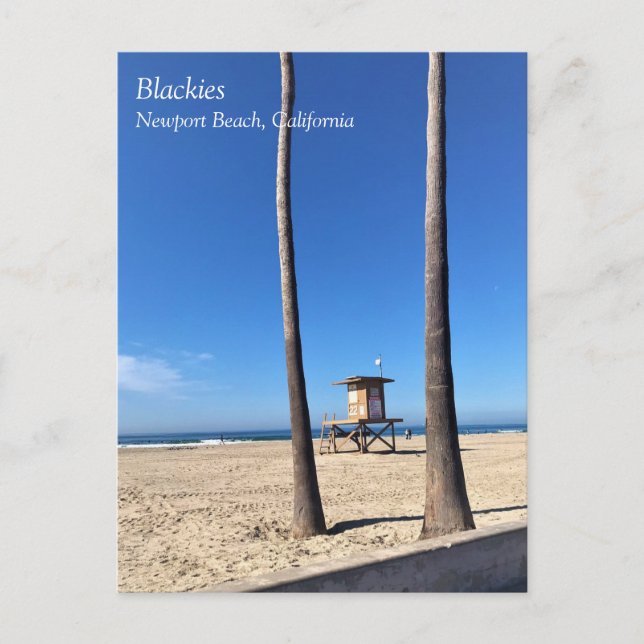 Postal Blackies, Newport Beach, California (Anverso)
