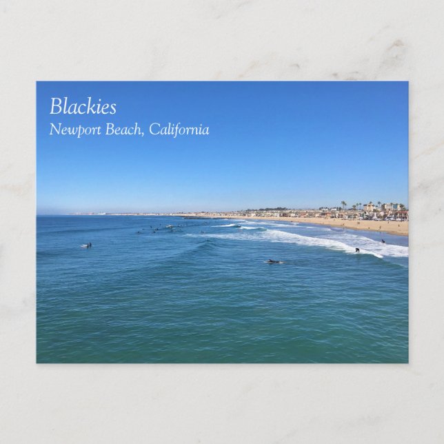 Postal Blackies, Newport Beach, California (Anverso)
