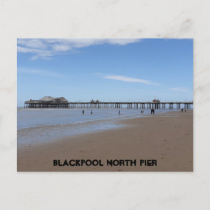 Postal Blackpool Beach & North Pier