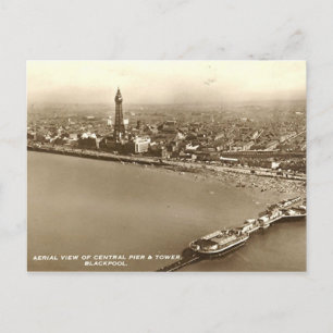 Postal Blackpool desde el aire