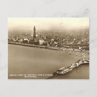 Postal Blackpool desde el aire
