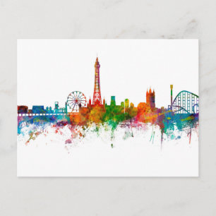 Postal Blackpool England Skyline