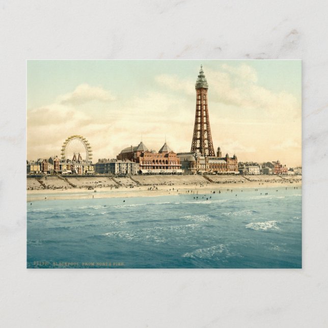 Postal Blackpool II, Lancashire, Inglaterra (Anverso)