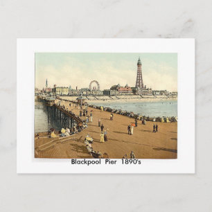 Postal Blackpool Pier de los años 1890