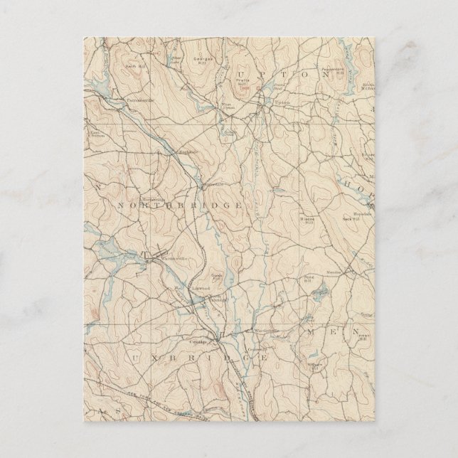Postal Blackstone, Massachusetts (Anverso)
