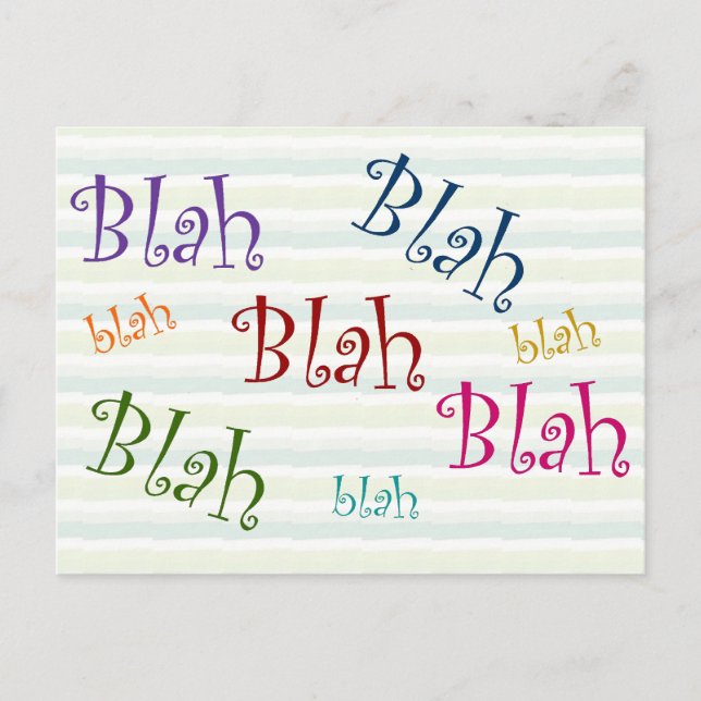 Postal Blah (Anverso)