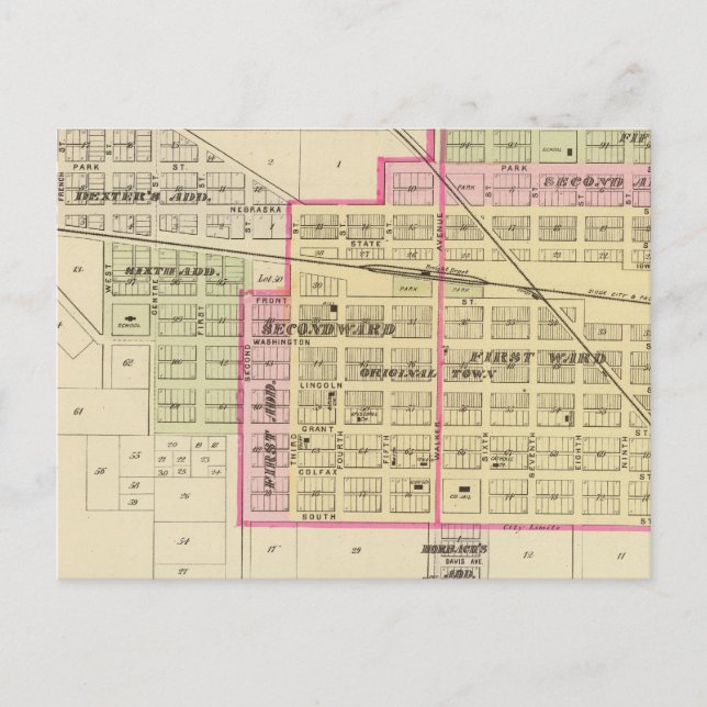 Postal Blair, Nebraska (Anverso)