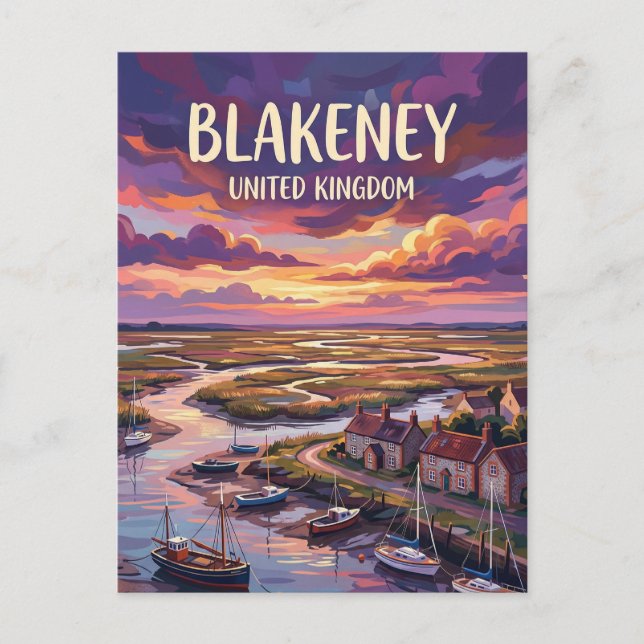 Postal Blakeney Reino Unido (Anverso)