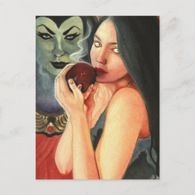 Postal blanca de nieve (Anverso)