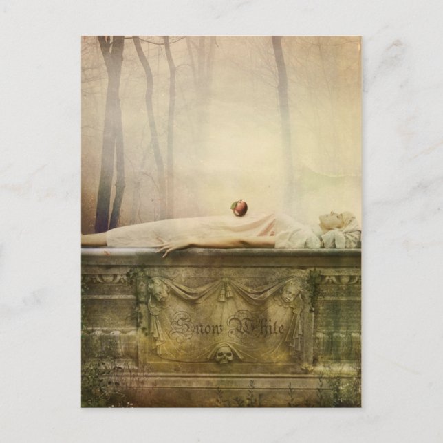 Postal blanca de nieve (Anverso)