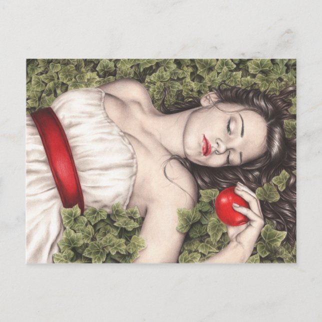 Postal blanca de nieve (Anverso)