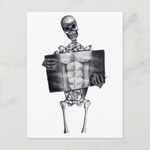 Postal blanca Skeleton Chest Xray