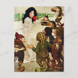 Postal Blancanieves y los siete enanos